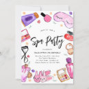 Search for makeup birthday invitations Spa birthday party