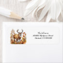Search for forest animals return address labels Boho