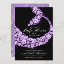 Search for purple mermaid baby shower invitations Modern