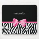 Search for zebra pink mousepads Cute