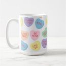 Search for conversation heart mugs Pastel