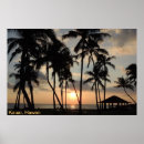 Search for sunset beach posters Hawaii
