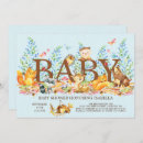 Search for rustic baby boy shower invitations Woodland
