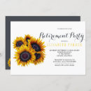Search for sunflowers retirement party invitations Floral