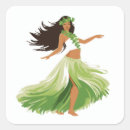 Search for hula girl stickers Grass skirt