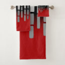 Search for red gray and black bathroom accessories Geometric