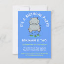 Search for hippo birthday invitations Cartoon