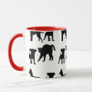 Search for red and white cat mugs Animal