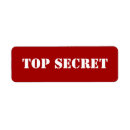 Search for top secret return address labels Document