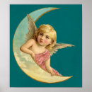 Search for vintage crescent moon posters Angel