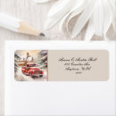 Search for red truck return address labels Farmhouse