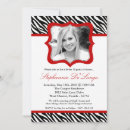 Search for zebra sweet 16 invitations Trendy