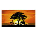 Search for african animals posters Sunset