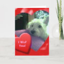 Search for westie valentines day cards West highland terrier