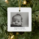 Search for baby birth christmas tree decorations Black and white