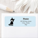 Search for rescue cats return address labels Cute