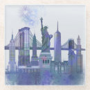 Search for new york skyline coasters Watercolor