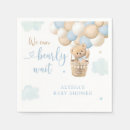 Search for hot air balloon napkins We can bearly wait