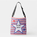 Search for red white blue striped bags Pattern