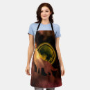Search for howling wolf aprons Moon