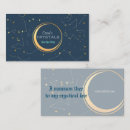 Search for new age business cards Moon
