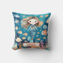 Search for the little mermaid cushions Under the sea
