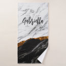 Search for white marble bath towels Gold glitter