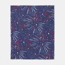 Search for red white and blue blankets Fireworks
