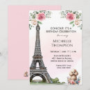 Search for paris birthday invitations Chic
