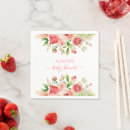 Search for pink floral napkins Rose