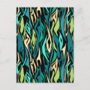 Search for black and turquoise postcards Abstract