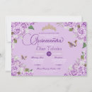Search for purple butterfly quinceanera invitations Roses