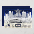 Search for blue and silver birthday invitations Glam