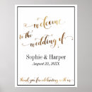 Search for black and gold wedding signs Welcome