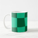 Search for green square pattern mugs Chequerboard