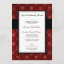 Search for red velvet invitations Baroque