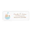 Search for umbrella return address labels Baby shower