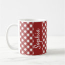 Search for red white checkers mugs Pattern