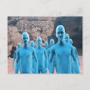 Search for alien visitors postcards Space