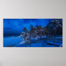 Search for winter night scene posters Blue