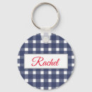 Search for blue gingham key rings Plaid