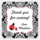 Search for red and black ladybug stickers Baby shower