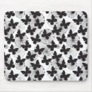 Search for butterfly on black mousepads Design