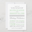 Search for mint green and grey wedding invitations Modern