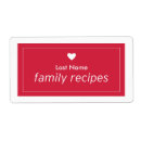 Search for binders labels Recipe binder