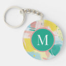 Search for modern art key rings Pastel colours
