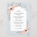 Search for dusty blue and peach wedding invitations Modern