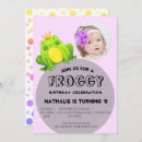 Search for frog 1st birthday invitations Modern