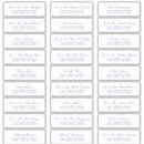 Search for guest return address labels Minimalist
