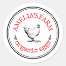 Search for red eggs stickers Vintage